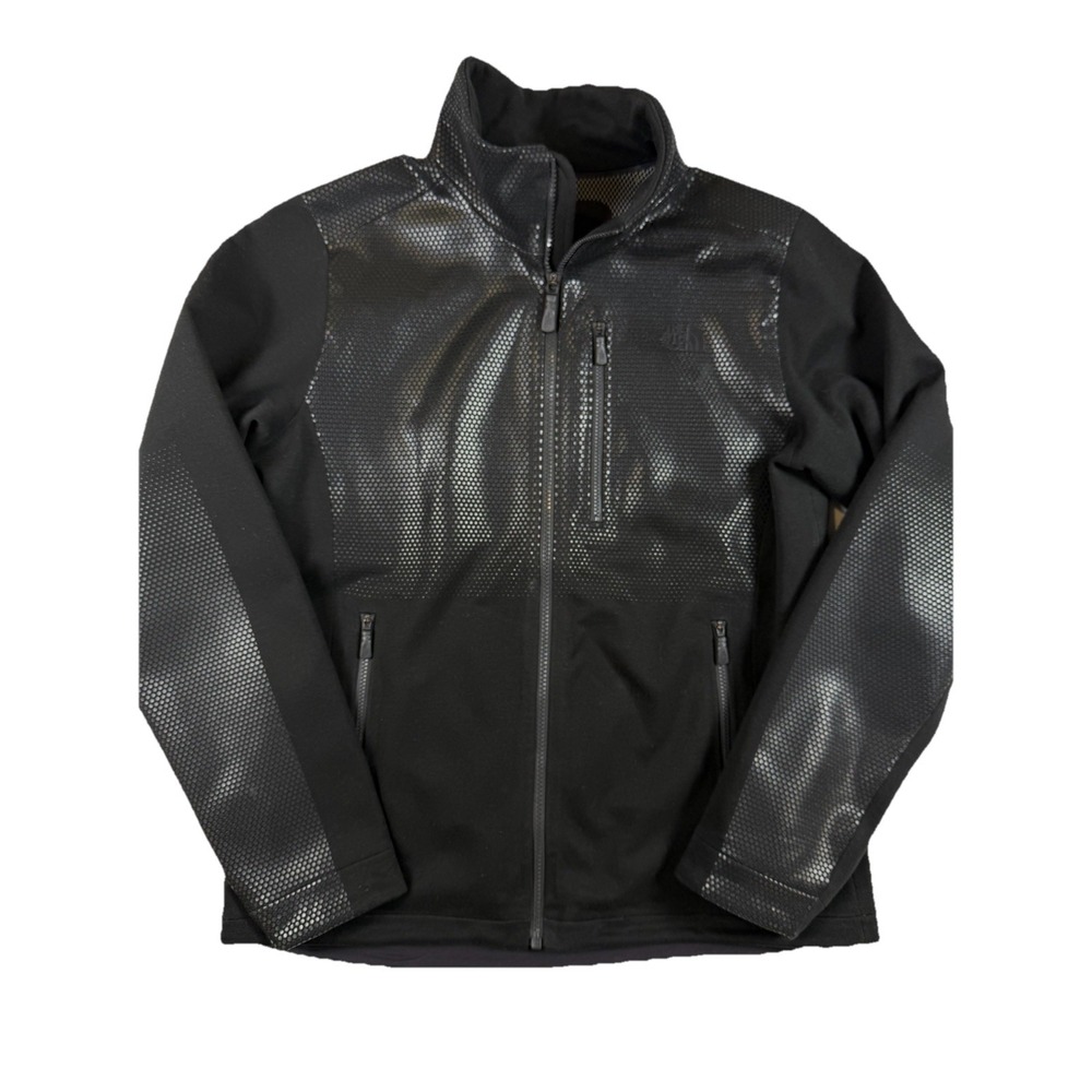 The North Face Revolution Denali Jacket Women Med Black Full Zip Outdoor Core
